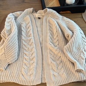 Universal Thread Cream Cable Knit oversized Cardigan